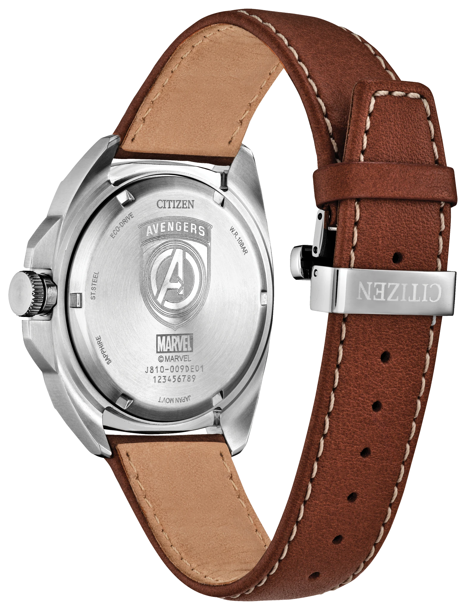Avengers Legacy Black Dial Leather Strap AW1721-08W | CITIZEN
